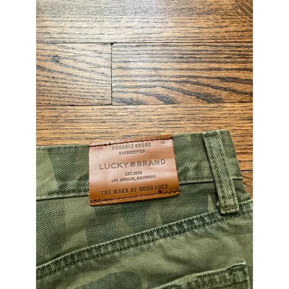 NEW Lucky Brand Skirt Womens Sz 6/28 Camo Denim Button Old Favorite Mini NWT - Picture 9 of 10